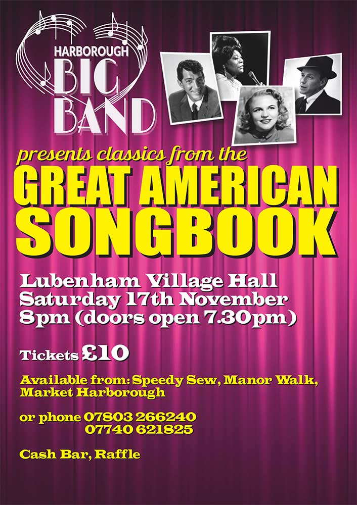 Harborough Big Band "The Great American Songbook", Saturday 17th November